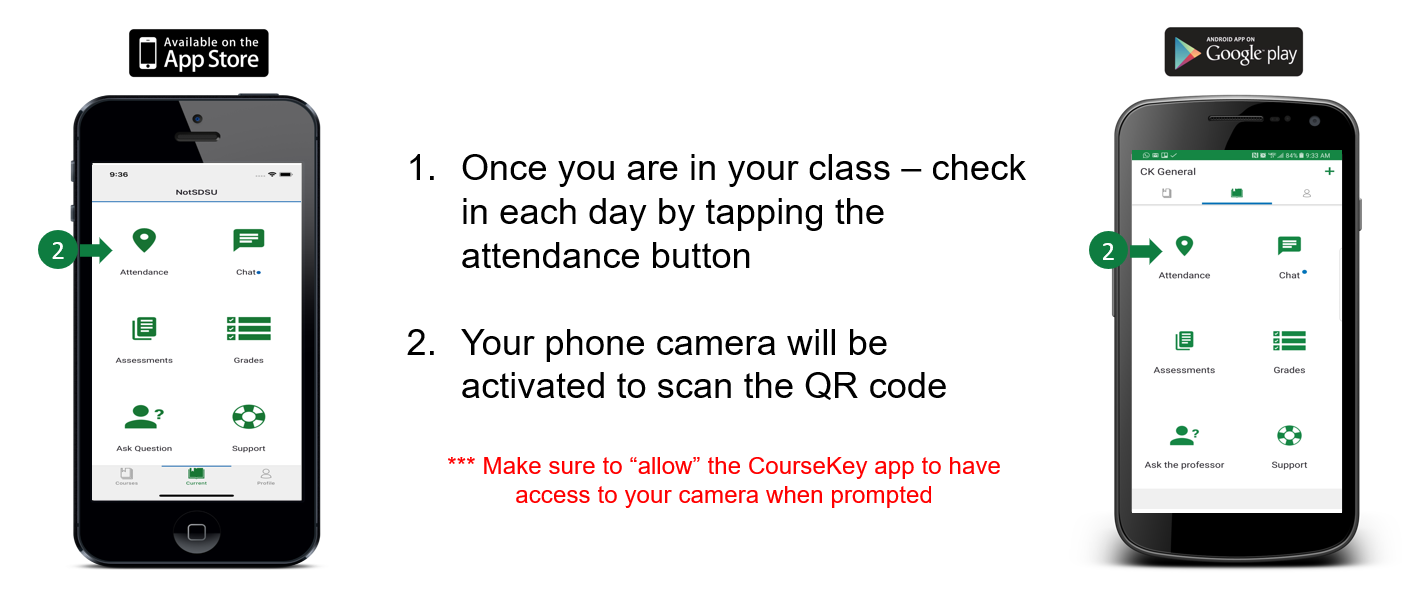 Student - QR Code Attendance (Mobile) – CourseKey Help Center